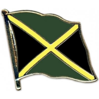 Odznak (pins) 20mm vlajka Jamajka - barevný