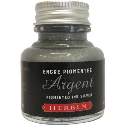 Herbin Pigmentový inkoust stříbrný 30ml