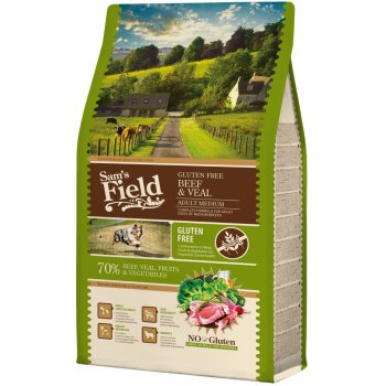 Sam's Field Gluten Free Adult Medium Beef & Veal 2,5 kg