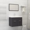 Koupelnový nábytek Nábytek XL Set koupelnového nábytku šedý kompozitní dřevo