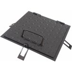 TOPTRADE poklop šachtový, ocelový, lakovaný, 600 x 600 mm, černý – Zboží Dáma