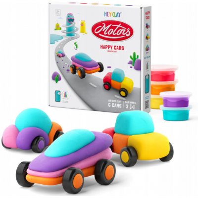 Hey Clay modelovací hmota veselá auta sada – Zboží Mobilmania