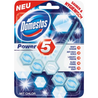 Domestos WC blok Power 5 s chlórem 55 g – Zbozi.Blesk.cz