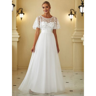 Ever Pretty svatební šaty Klaudie bílé – Zboží Mobilmania