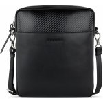 Bugatti kožená taška přes rameno crossbody Comet 49220901 černá – Zboží Mobilmania