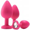 Anální kolík Flirts anal training kit sada análního dilda 3ks růžová