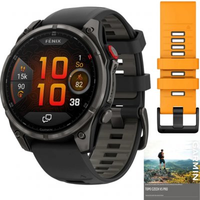 Garmin Fenix 8 PRO 47mm AMOLED Sapphire Black/Pebble Grey 010-03198-01 – Zboží Živě