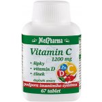 MedPharma Vitamin C 1200 mg s šípky vitamin D zinek 67 tablet – Hledejceny.cz