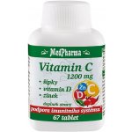 MedPharma Vitamin C 1200 mg s šípky, vitamin D, zinek, 67 tablet – Zboží Mobilmania