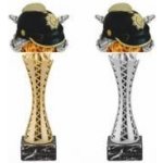 Hasičská přilba na prořezávané noze Žádný 35 cm Stříbrná – Zboží Dáma