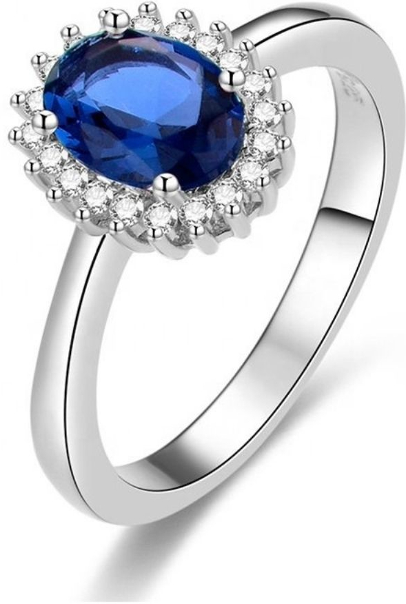 Carlo Romani stříbrný prsten s modrým safírem KATE OVÁL 12010703 od 1 100  Kč - Heureka.cz