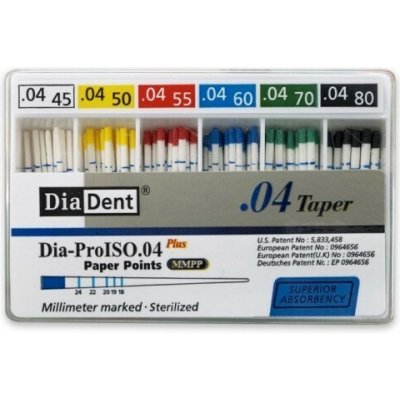 DiaDent Papírové Čepy MMPP 04Taper ISO45-80 100 ks – Hledejceny.cz