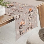 Biante bavlna běhoun Sandra SA-739 Růže a konvalinky na béžovošedém 45x180 cm – Hledejceny.cz