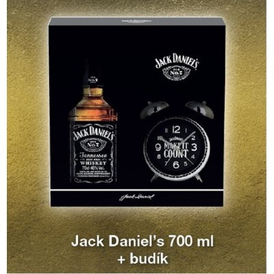 Jack Daniel's 40% 0,7 l (dárkové balení budík) – Zboží Mobilmania