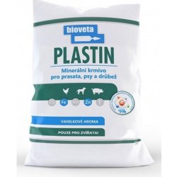 Bioveta Plastin P doplněk minerálních látek pro prasata drůběž a psi 1 kg