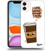 Pouzdro a kryt na mobilní telefon Apple Pouzdro Picasee silikonové Apple iPhone 11 - Cute coffee čiré