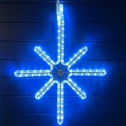 DECOLED LED světelná hvězda polaris závěsná 26 x 45 cm ledově bílá