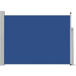vidaXL Zatahovací boční markýza/zástěna na terasu 120 x 500 cm modrá – Sleviste.cz