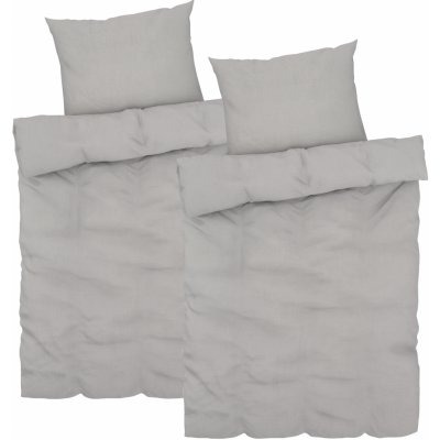 Livarno home Mušelín povlečení šedá 140x200 70x90 – Hledejceny.cz