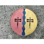 Mato Šamanský buben Bizon se stopami Velikost šamanského bubnu 30 cm – Zboží Dáma