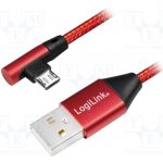 Logilink CU0149 USB 2.0, USB A vidlice, USB B micro zástrčka (úhlová)