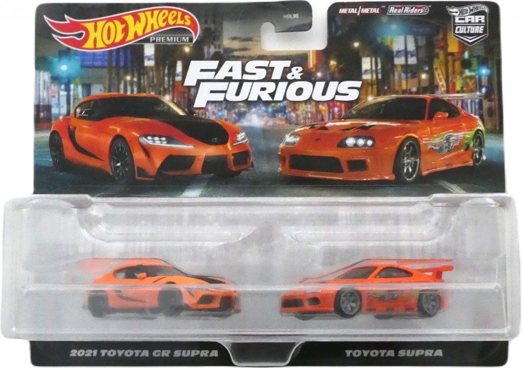 Hot Wheels Premium 2Pack \'21 Toyota GR Supra