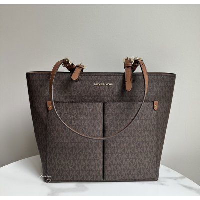 Michael Kors dámská kabelka Jet Set Medium hnědá – Hledejceny.cz