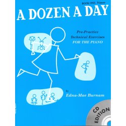 A DOZEN A DAY by Edna-Mae Burnam 1 Primary + CD klavír