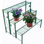 DEMA Schody na květiny 3 police 78 x 55 x 65 cm Antik tmavozelené 47038D – Zboží Dáma
