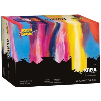 Kreul sada akrylová barva Solo Goya 48 barev 20 ml – Hledejceny.cz