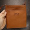 Kabelka Dámská hnědá kožená crossbody taška přes rameno TILLBERG Leather S malá