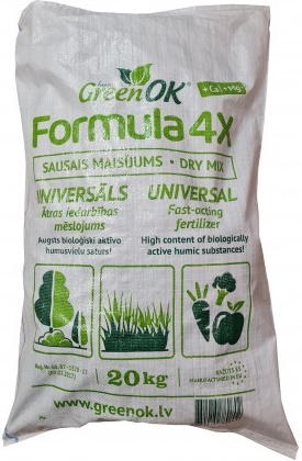 GreenOK FORMULA 4X Organominerální hnojivo NPK 20 kg