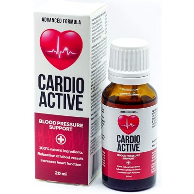 Cardio Active Přírodní kapky pro regulaci krevního tlaku a celkové zdraví kardiovaskulárního systému 20 ml