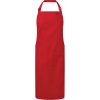 Zástěra Premier Workwear Zástěra z recyklovaného materiálu a biobavlny PR120 Red Pantone 200 86x72cm