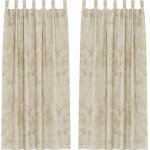 Sametové závěsy 2 ks s kroužky krémové 225x140 cm – Hledejceny.cz