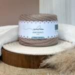 Amorino Fios Textilní špagáty Amorino Fio s potiskem - Premium 36mm Cappuccino dots – Zboží Dáma