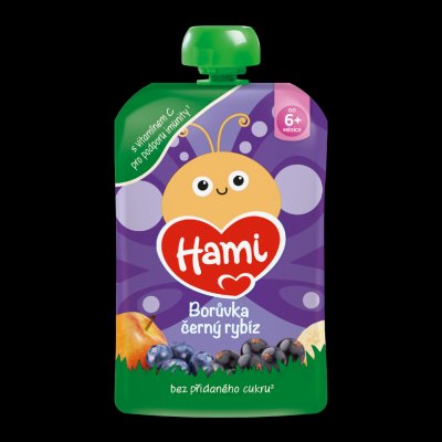 Hami Borůvka Černý rybíz kapsička 100g – Zboží Dáma