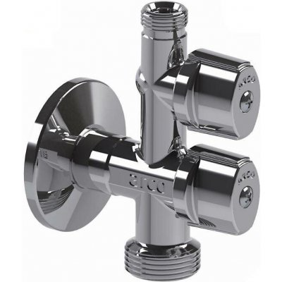 ARCO kombinovaný pračkový ventil s odbočkou 1/2\'x3/4\'x3/8\', anticalc, chrom – Sleviste.cz
