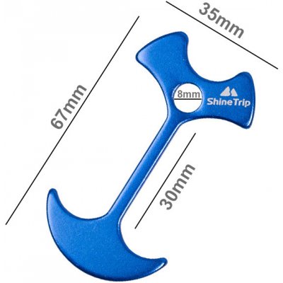 MXM Stanový kolík ve tvaru kotvy modré 10ks – Zboží Dáma