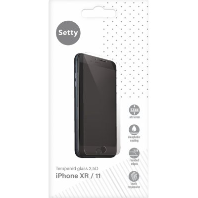 SETTY tvrzené sklo 2,5D pro iPhone XR/11 GSM171627 – Zbozi.Blesk.cz
