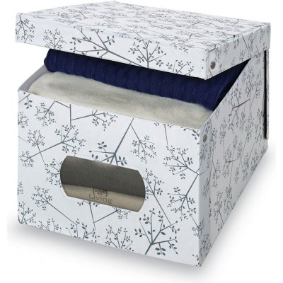 Domopak Úložný box s víkem Bon Ton XL šedý – Zboží Dáma