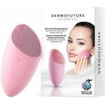DermoFuture Sonický kartáček pro čištění pleti fialový růžová – Zboží Dáma