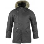 Bunda Mil-tec US pilotní N-3B basic dlouhá černá – Zboží Dáma