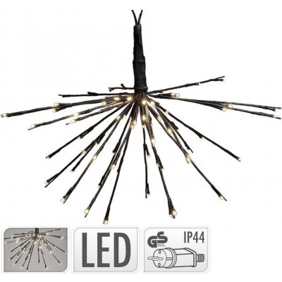 M.A.T. Group osvětlení 72LED pr.45cm 24ks ramen teplá BÍ ČER – Hledejceny.cz