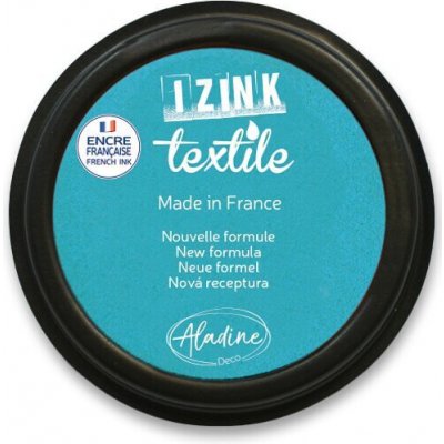Razítková poduška na textil Aladine Izink tyrkysová – Zboží Dáma