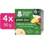 GERBER Organic 100% Dezert rostlinný jablko a ananas s kokosovým mlékem 4 x 90 g​ – Zboží Mobilmania