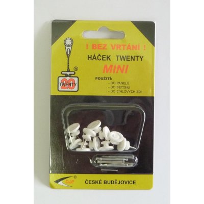 Twenty mini bílý/ 10ks Háček – Hledejceny.cz