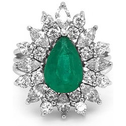 Beny Jewellery zlatý se Smaragdem a diamanty 2010447