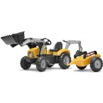 Falk Šlapací traktor 2035M SuperBuilder s nakladačem a vlečkou – Zboží Dáma