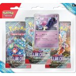 Pokémon TCG Stellar Crown 3-Pack Blister booster – Zboží Dáma